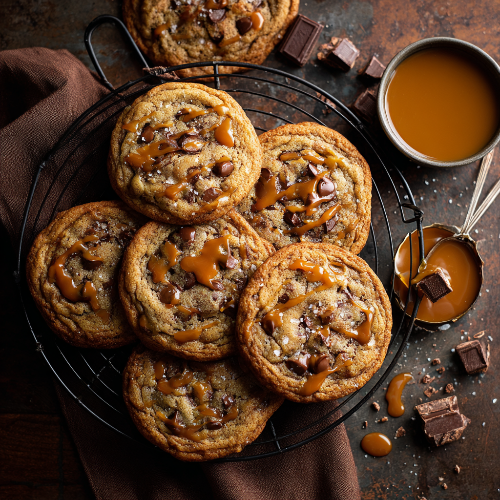 Espresso Caramel Chip Cookies Recipe - Recipe Image