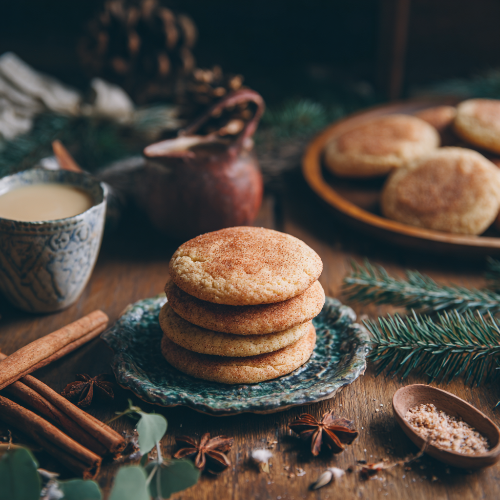 Chai Spiced Snickerdoodle Cookies Recipe - Recipe Image