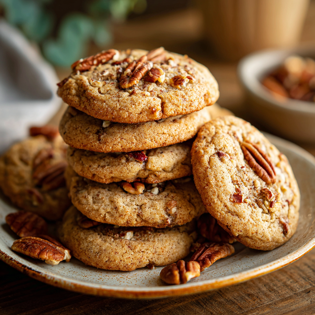 Brown Butter Maple Pecan Cookies - Recipe Image