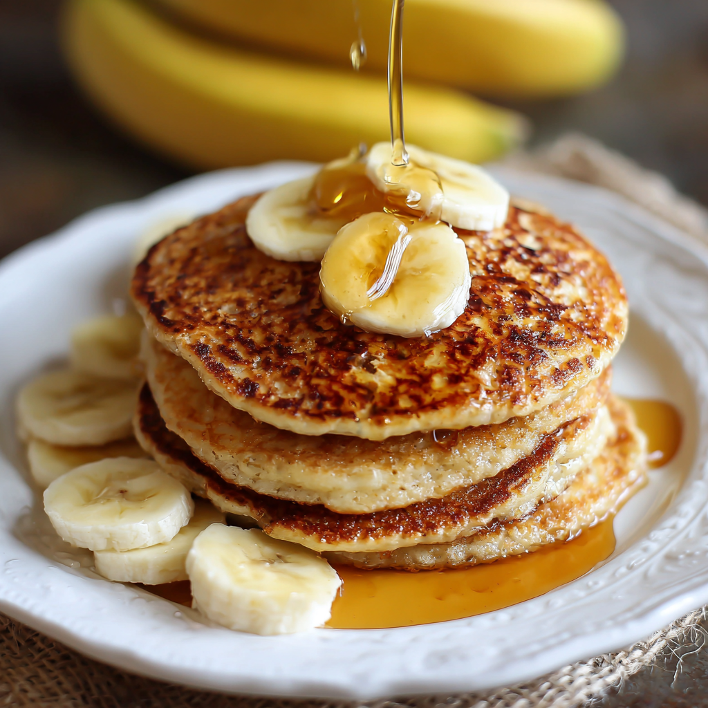Banana Pancakes (Healthy) - Recipe Image