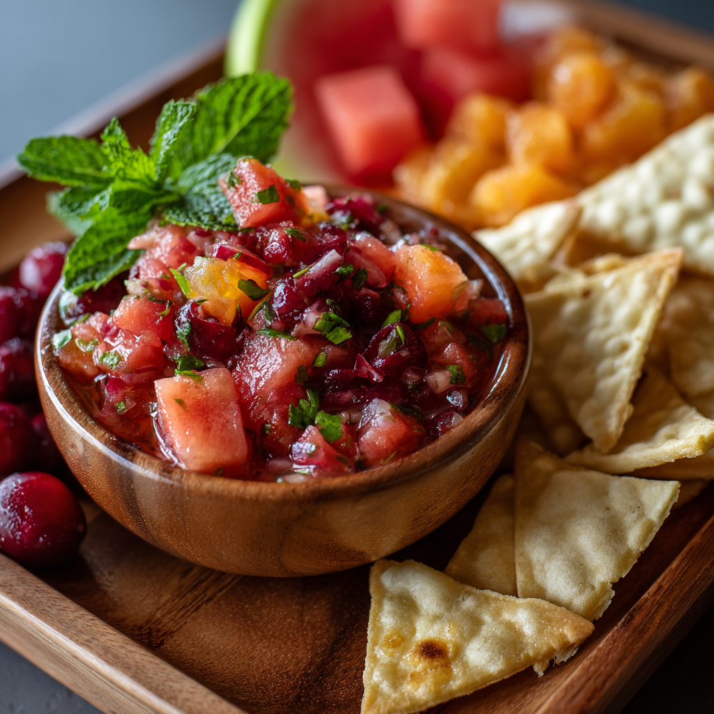 Watermelon Cranberry Salsa Recipe