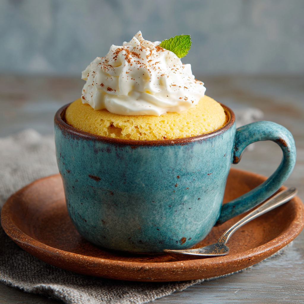Vanilla Mug Cake Recipe - Recipe Image