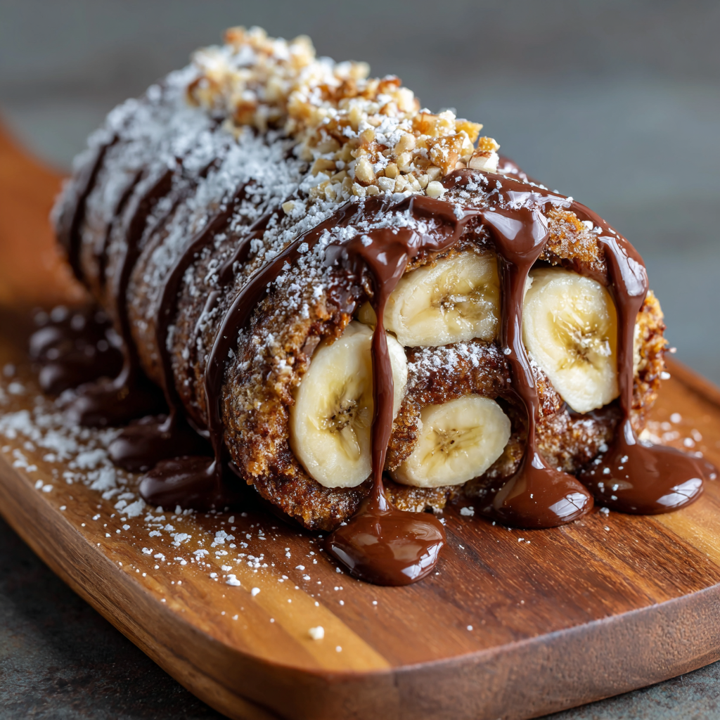 Chocolate Banana Rolls Recipe - Recipe Image