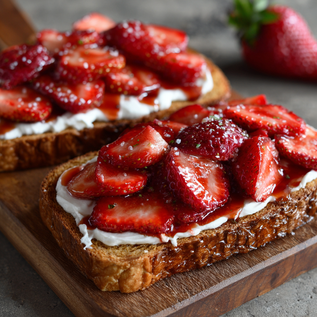 Strawberry Chocolate Toast Recipe - Recipe Image