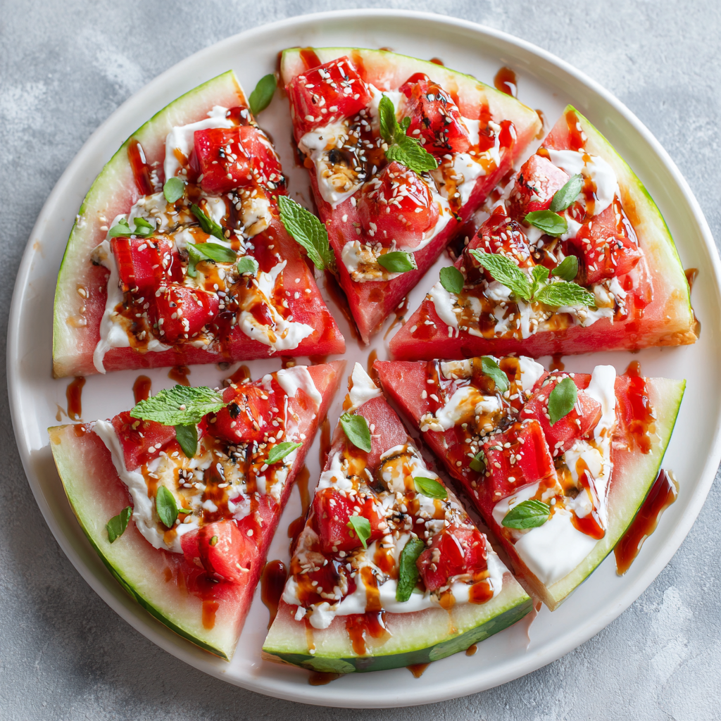 Watermelon Pizza Recipe - Recipe Image
