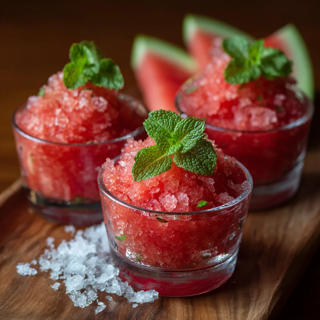 Watermelon Granita Recipe 2 Watermelon Granita Recipe - Recipe Image
