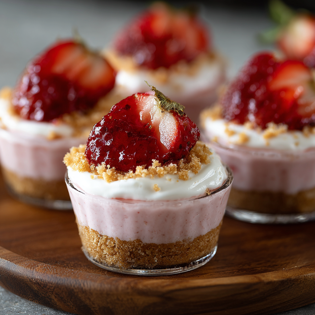Strawberry Cheesecake Cups Recipe - Recipe Image