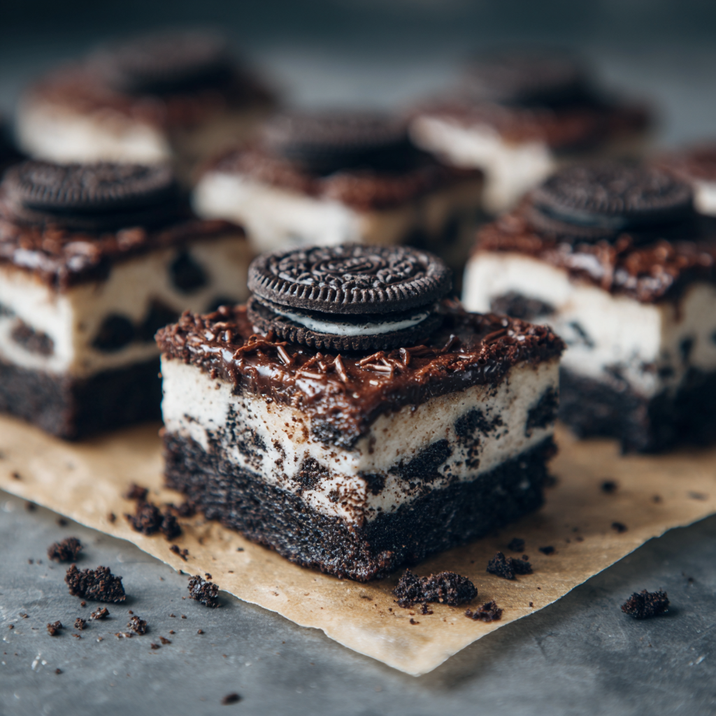 No-Bake Oreo Bars Recipe - Recipe Image