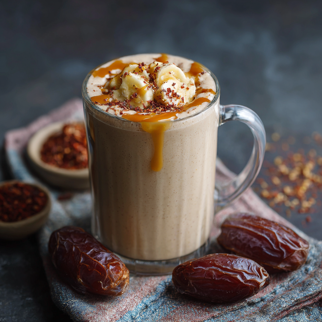 Creamy Banana Date Smoothie Recipe - Recipe Image