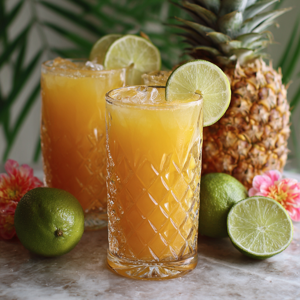 Tropical Mango Pineapple Cooler Recipe - Recipe Image
