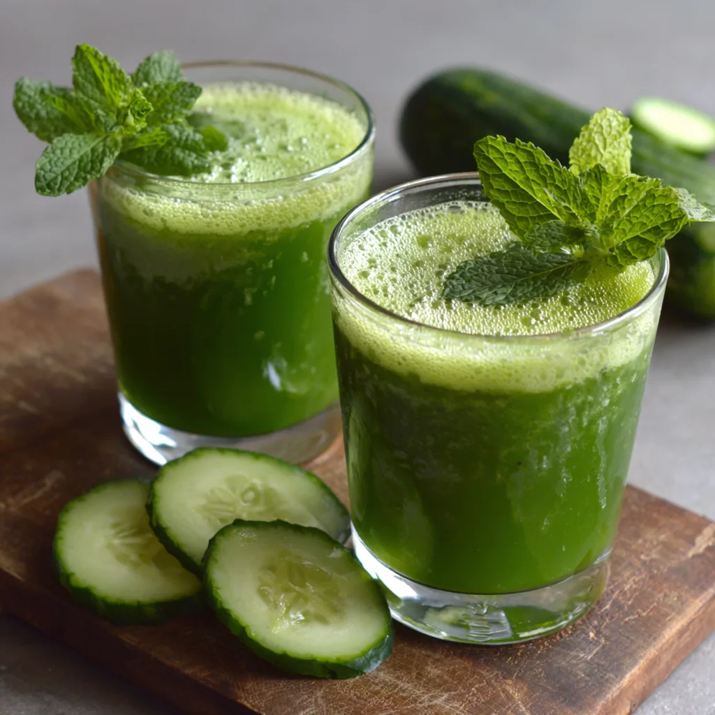Cucumber Mint Detox Juice Recipe 2 Cucumber Mint Detox Juice Recipe - Recipe Image