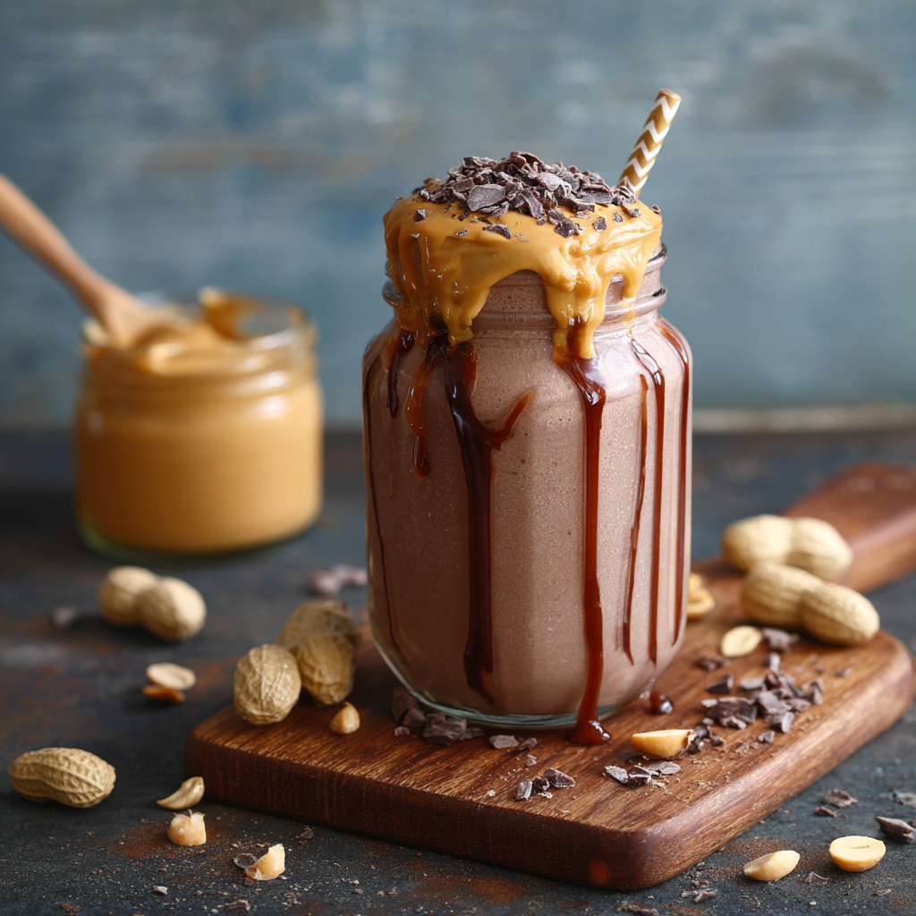 Chocolate Peanut Butter Protein Shake Recipe - Recipe Image