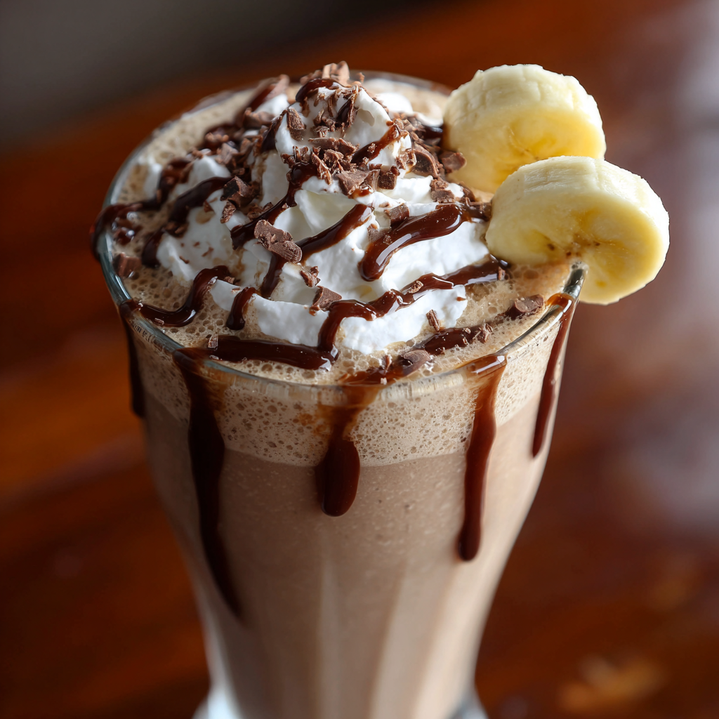 Mocha Banana Ice Shake Recipe - Recipe Image