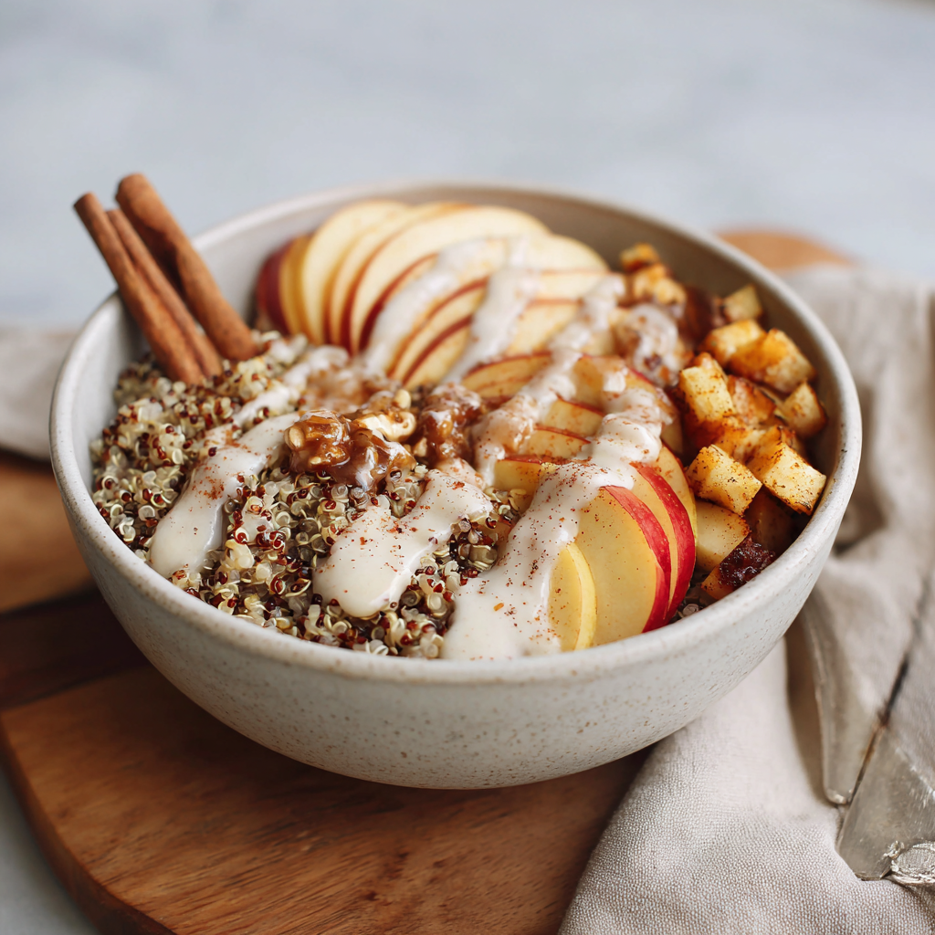 Apple Cinnamon Quinoa Bowl Recipe - Recipe Image