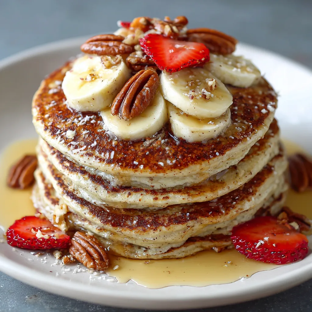 Banana Bread Protein Pancakes Recipe - Recipe Image