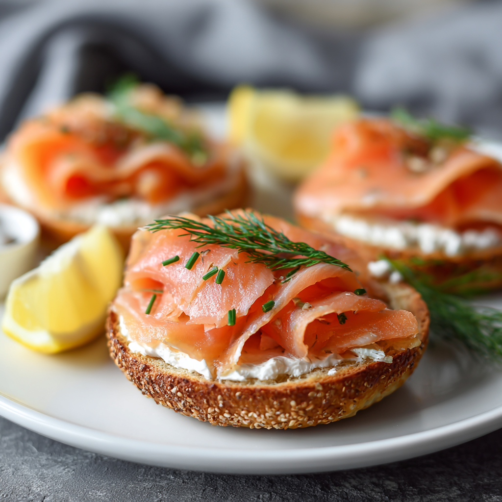 Smoked Salmon Bagel Recipe - Recipe Image
