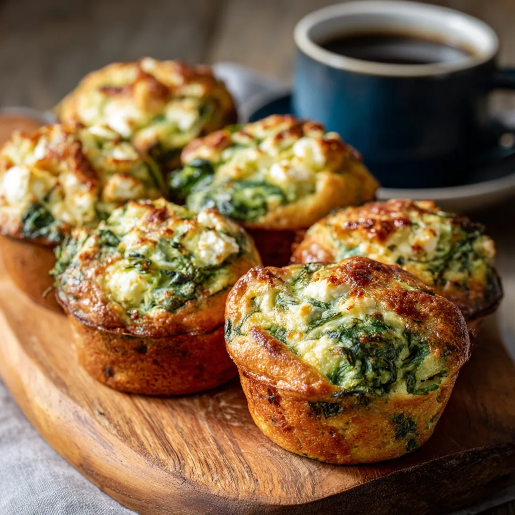 Spinach Feta Breakfast Muffins Recipe 2 Spinach Feta Breakfast Muffins Recipe - Recipe Image