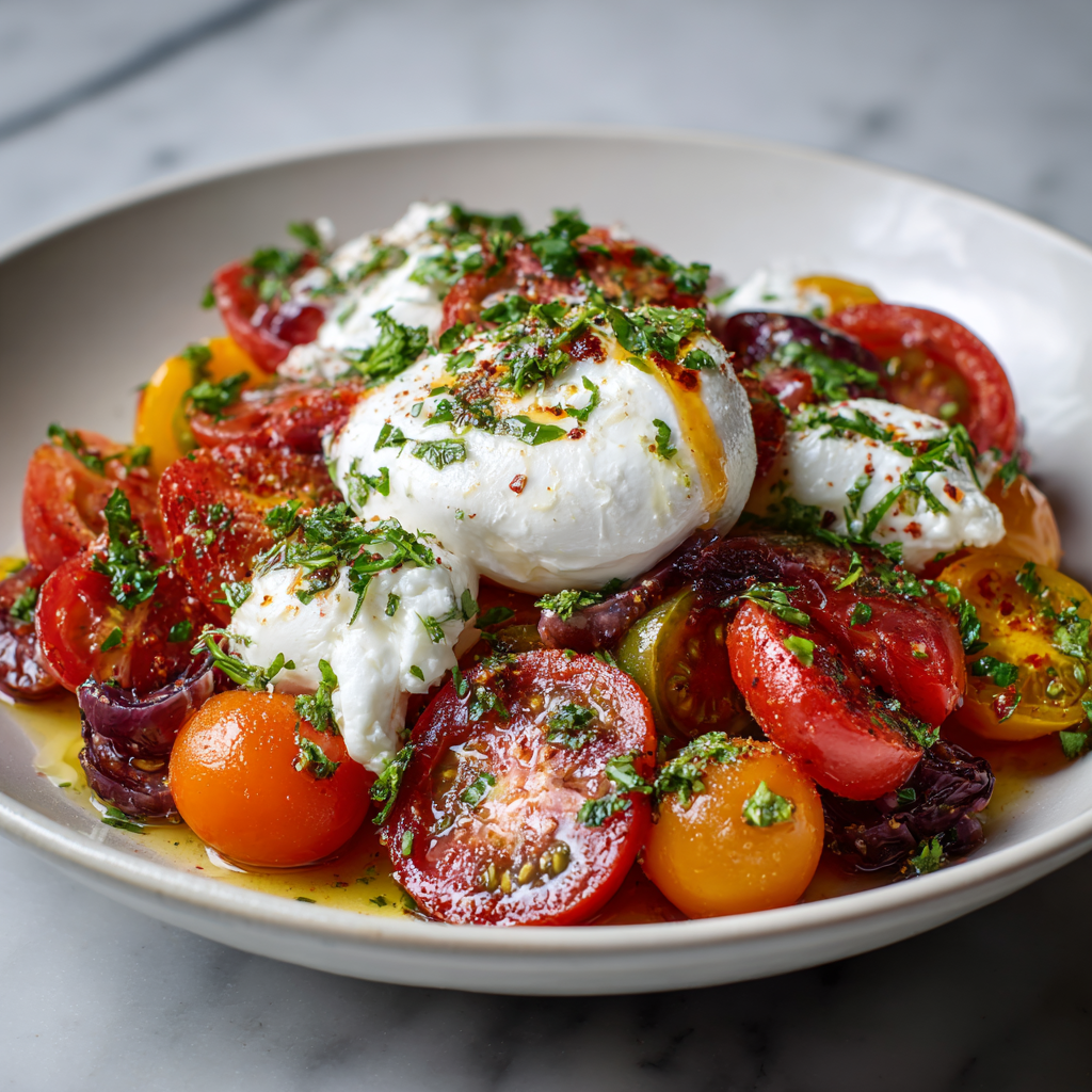 Burrata Tomato Salad Recipe - Recipe Image