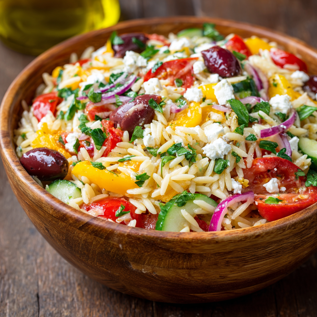 Greek Orzo Salad Recipe - Recipe Image