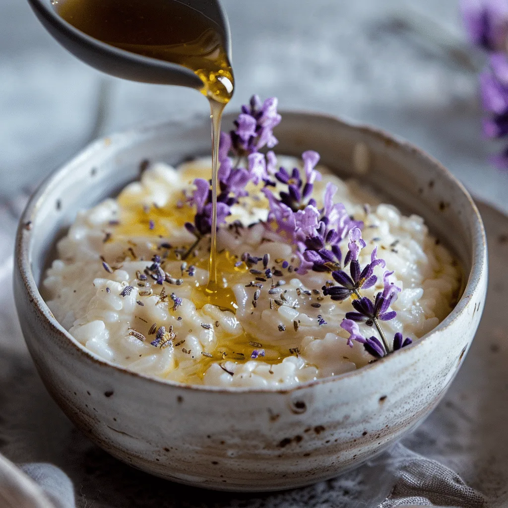 Lavender Honey Rice Pudding Serenity Recipe - Recipe Image