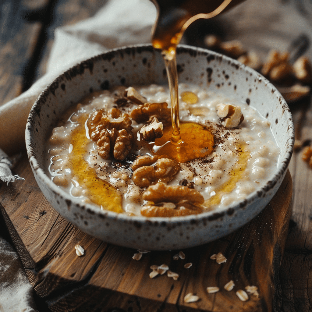 Maple Walnut Cream Oatmeal Recipe - Recipe Image