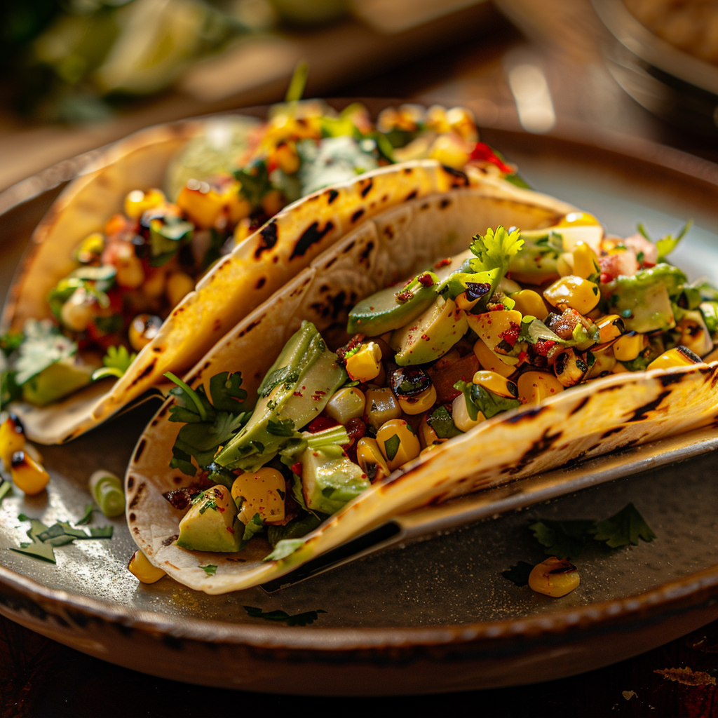 Grilled Corn Avocado Tacos Recipe - Recipe Image