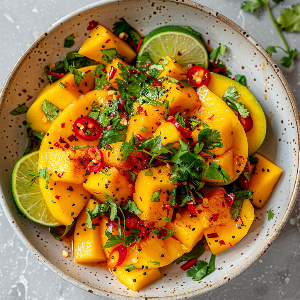 Mango Chili Fruit Salad Recipe - Recipe Image