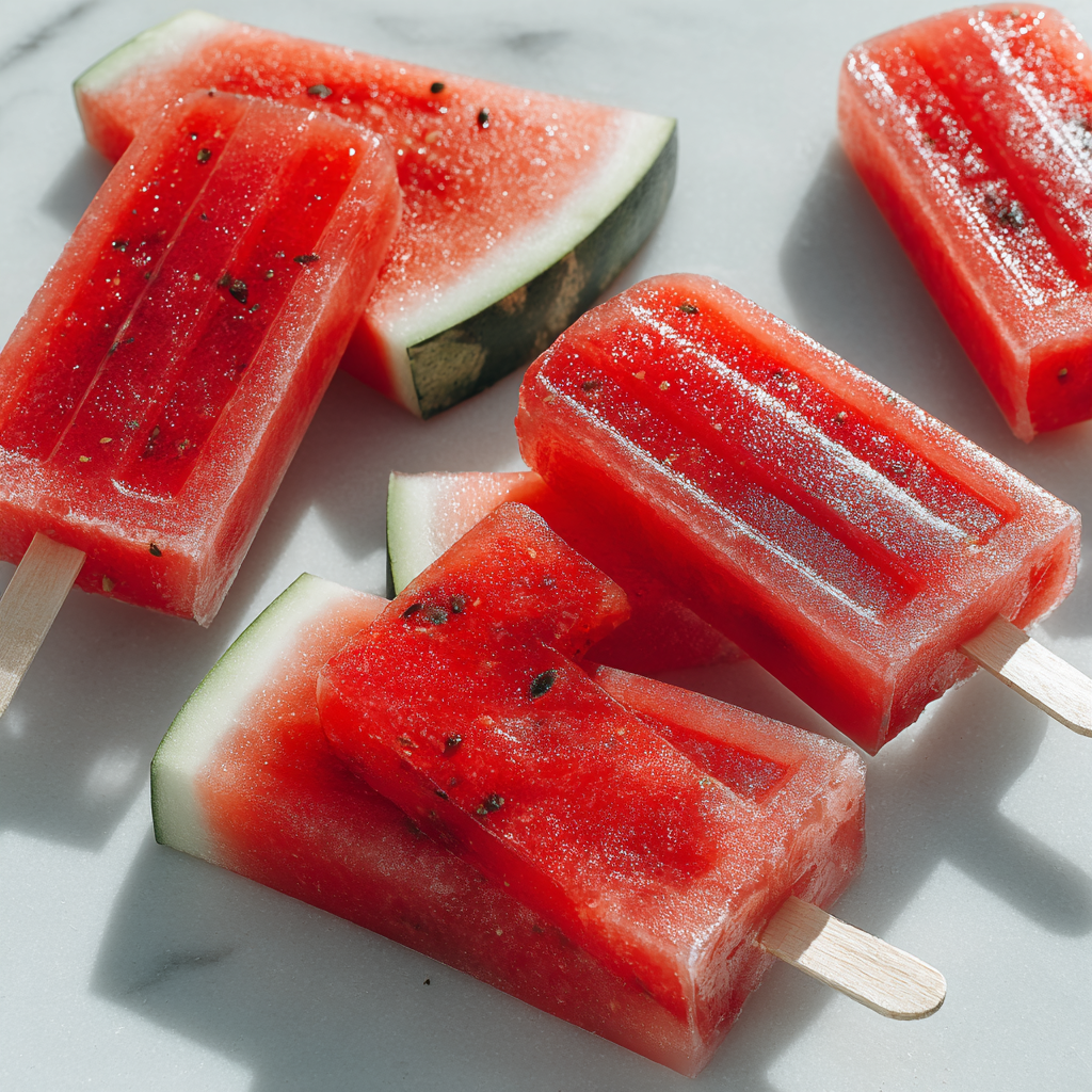 Watermelon Pops (2-Ingredient) 🍉 Recipe - Recipe Image