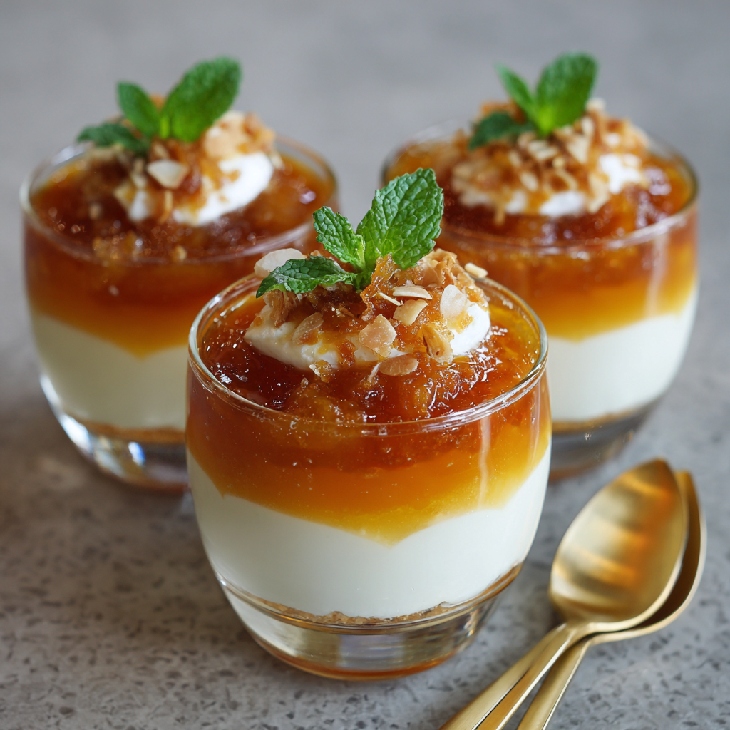 Apricot Vanilla Silk Verrine Recipe 3 Apricot Vanilla Silk Verrine Recipe - Recipe Image