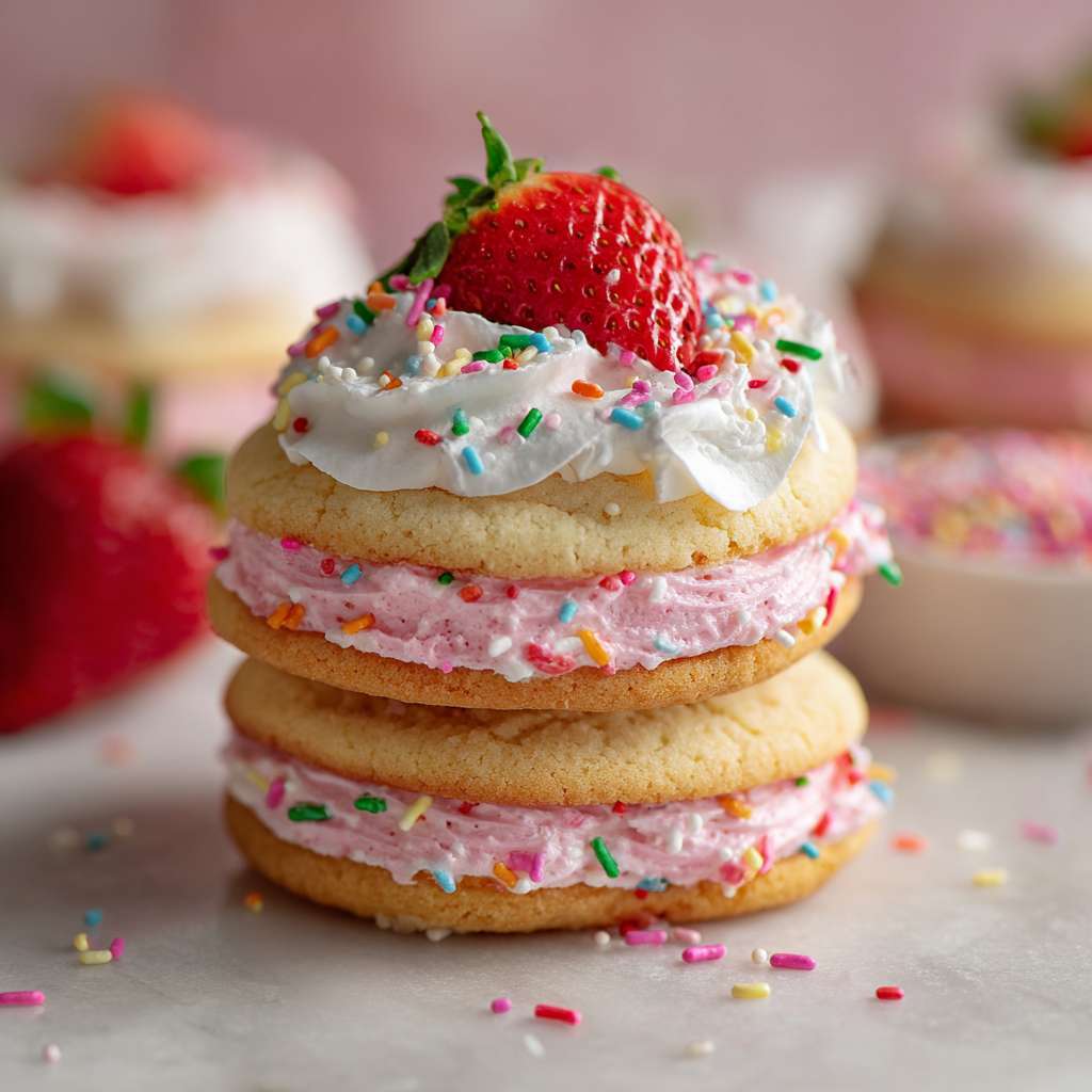 Strawberry Shortcake Cookies Recipe - Recipe Image