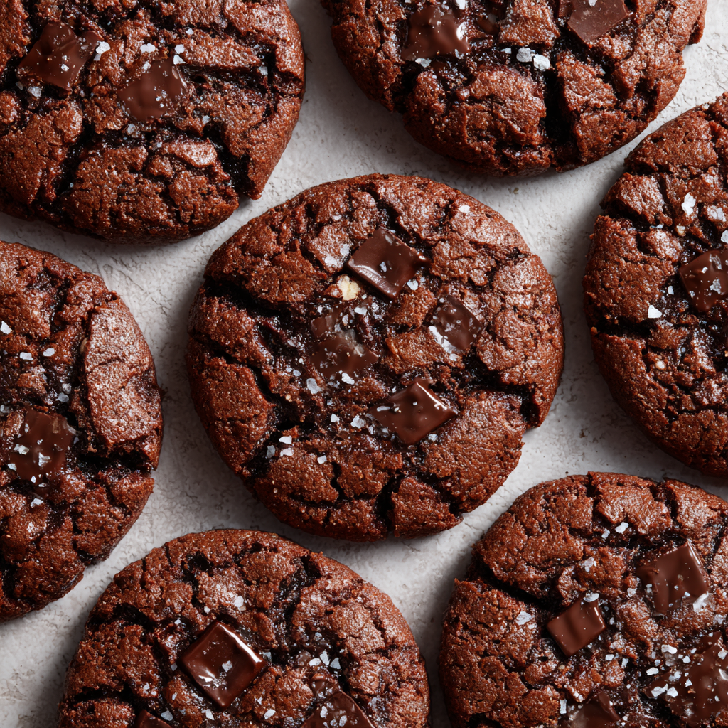 Double Chocolate Tahini Cookies Recipe - Recipe Image