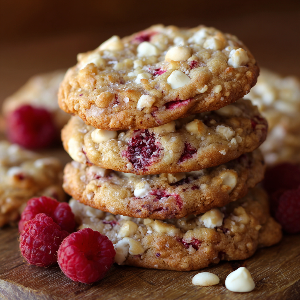 White Chocolate Raspberry Crumble Cookies Recipe 3 White Chocolate Raspberry Crumble Cookies Recipe - Recipe Image