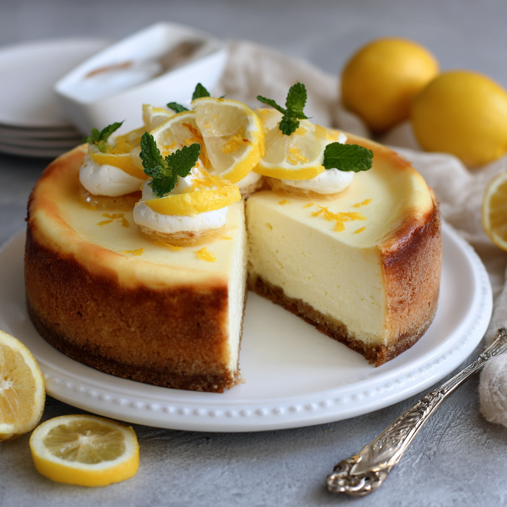 Lemon Cheesecake Recipe - Recipe Image