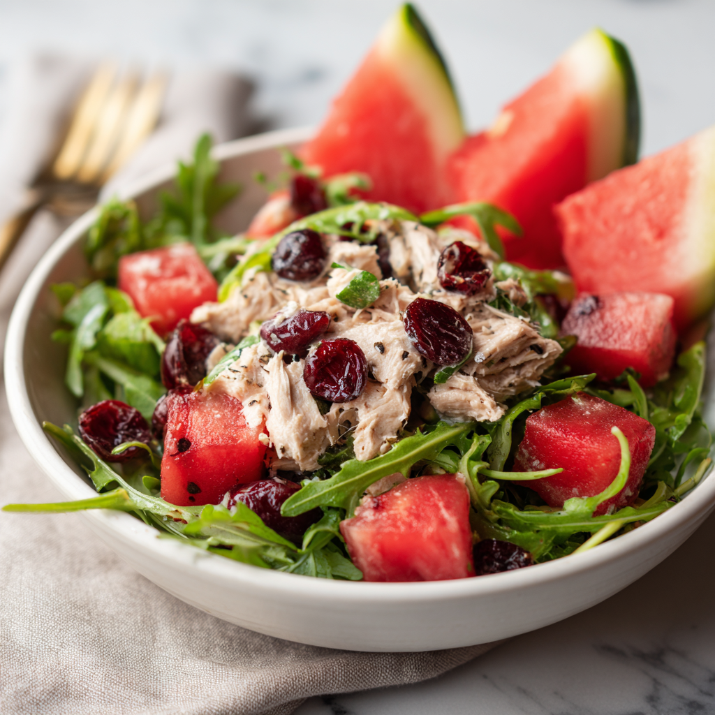 Watermelon Cranberry Tuna Salad Recipe - Recipe Image