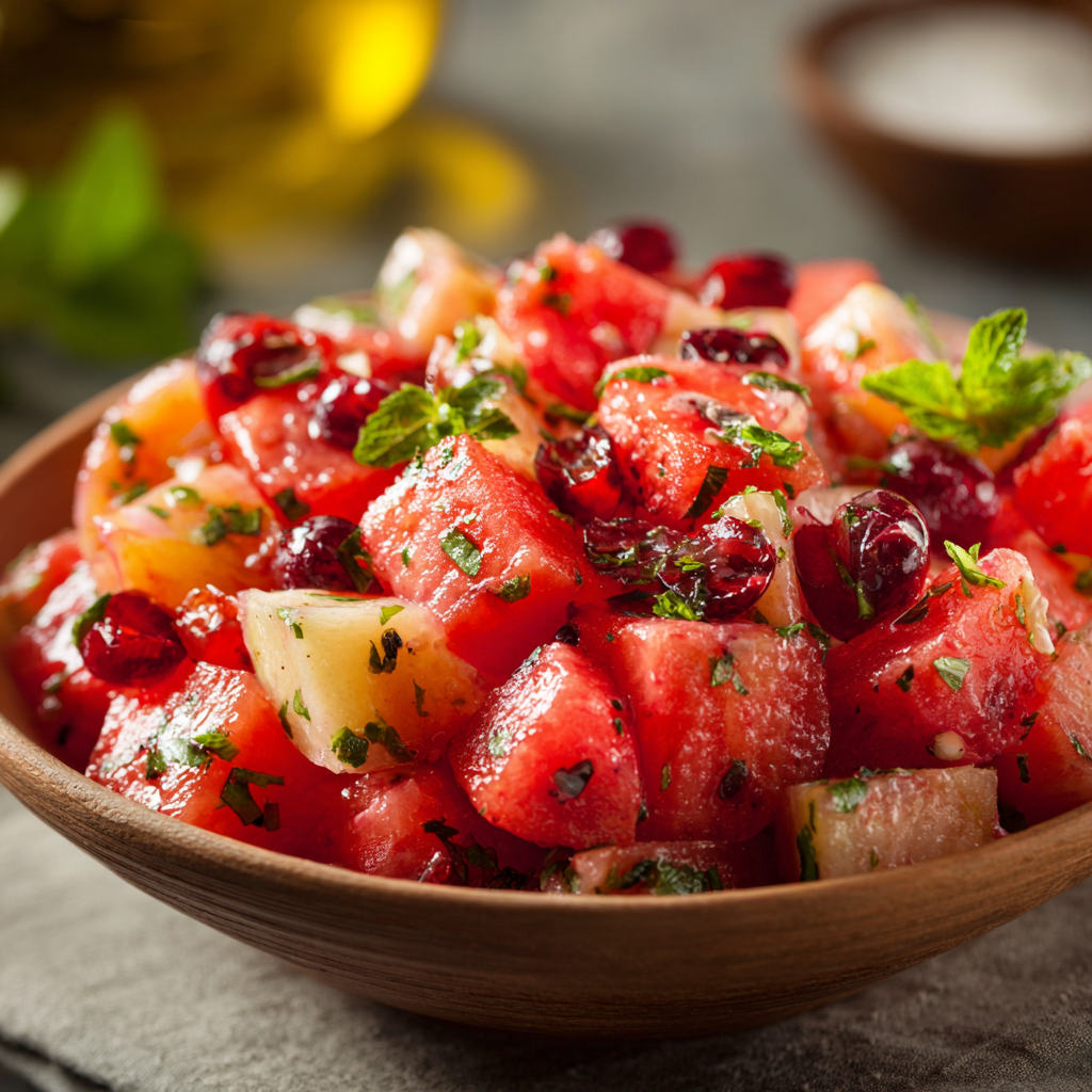 Watermelon Cranberry Potato Salad Recipe