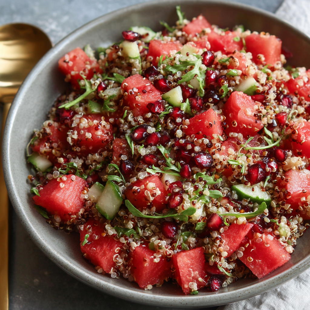 Watermelon Cranberry Quinoa Salad Recipe - Recipe Image