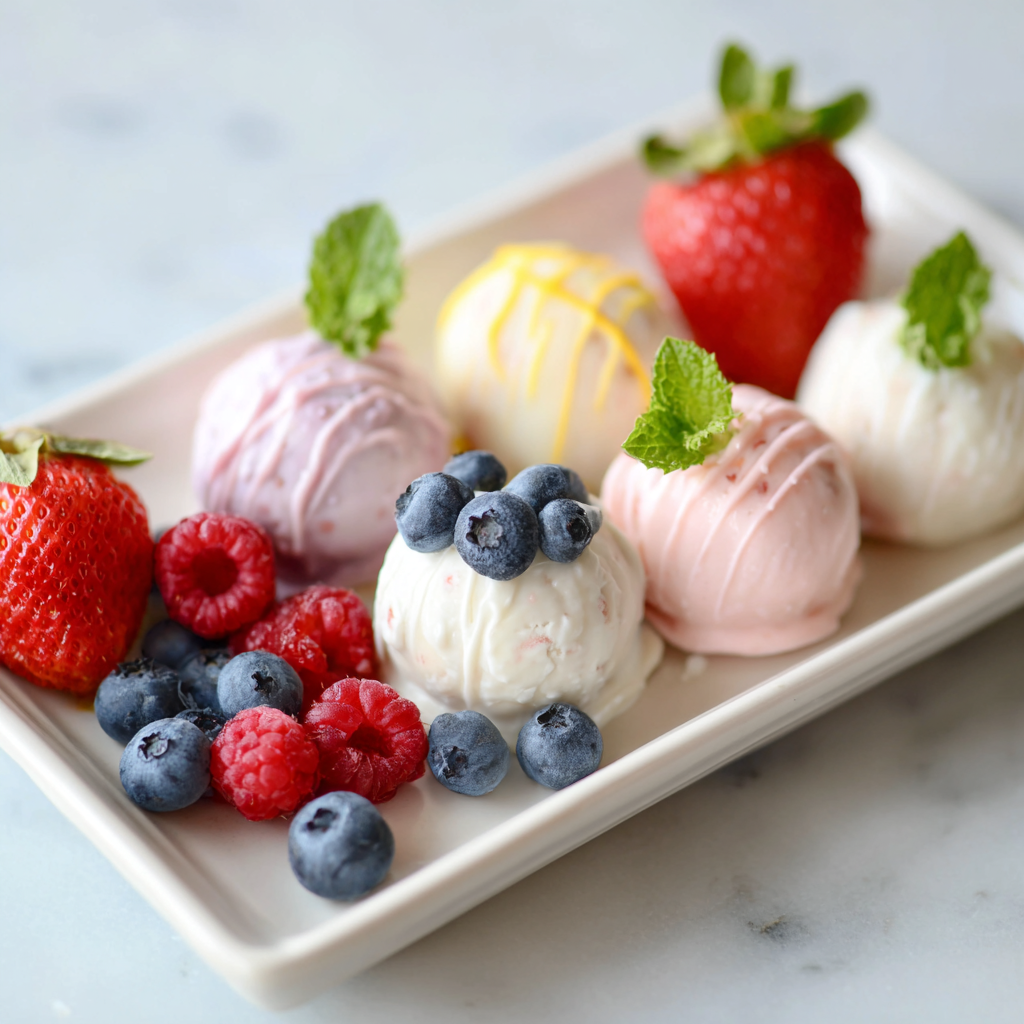 Frozen Yogurt Bites Recipe - Recipe Image