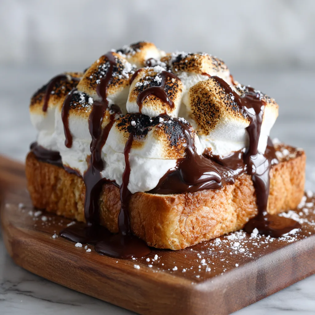 Nutella Marshmallow Toast Recipe - Recipe Image