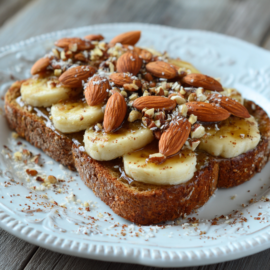 Honey Banana Toast Recipe - Recipe Image