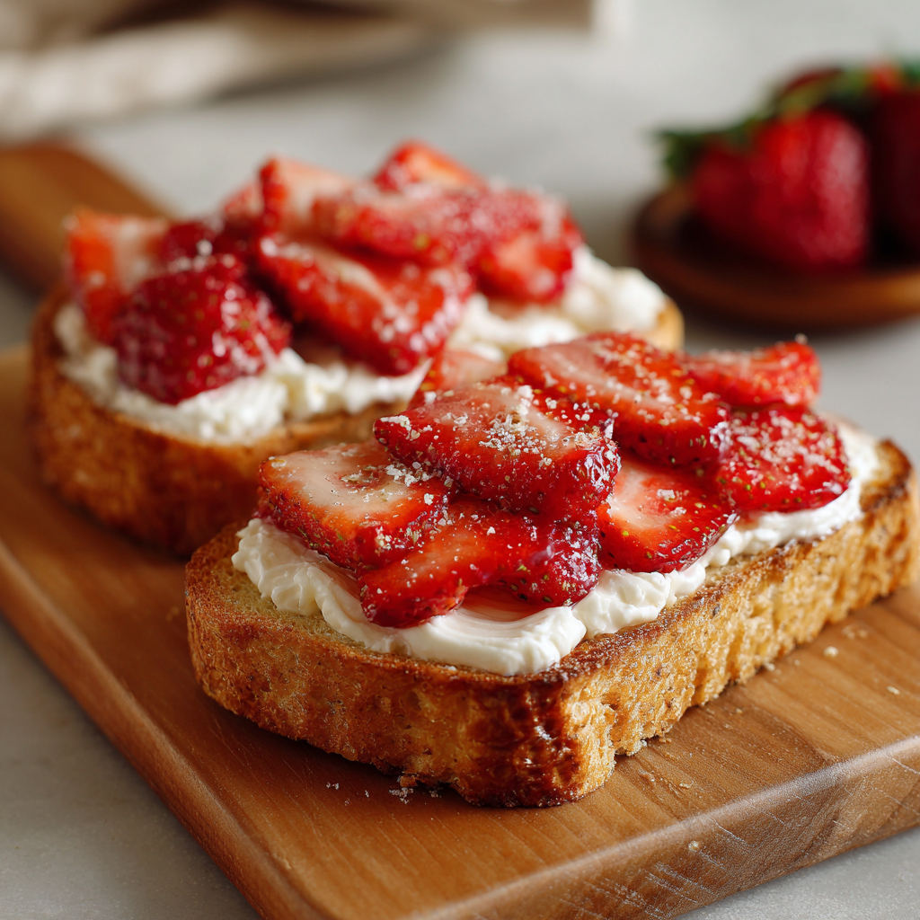 Strawberry Chocolate Toast Recipe - Recipe Image