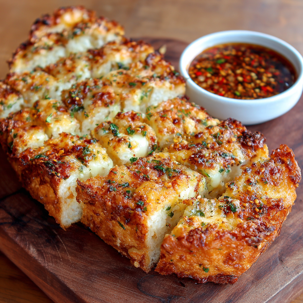 Korean Garlic Cheese Bread Recipe