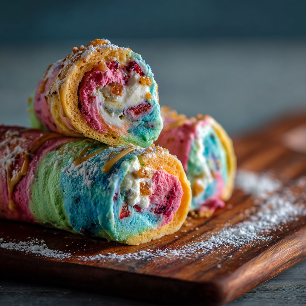 Fruit Roll Ice Cream Recipe - Recipe Image