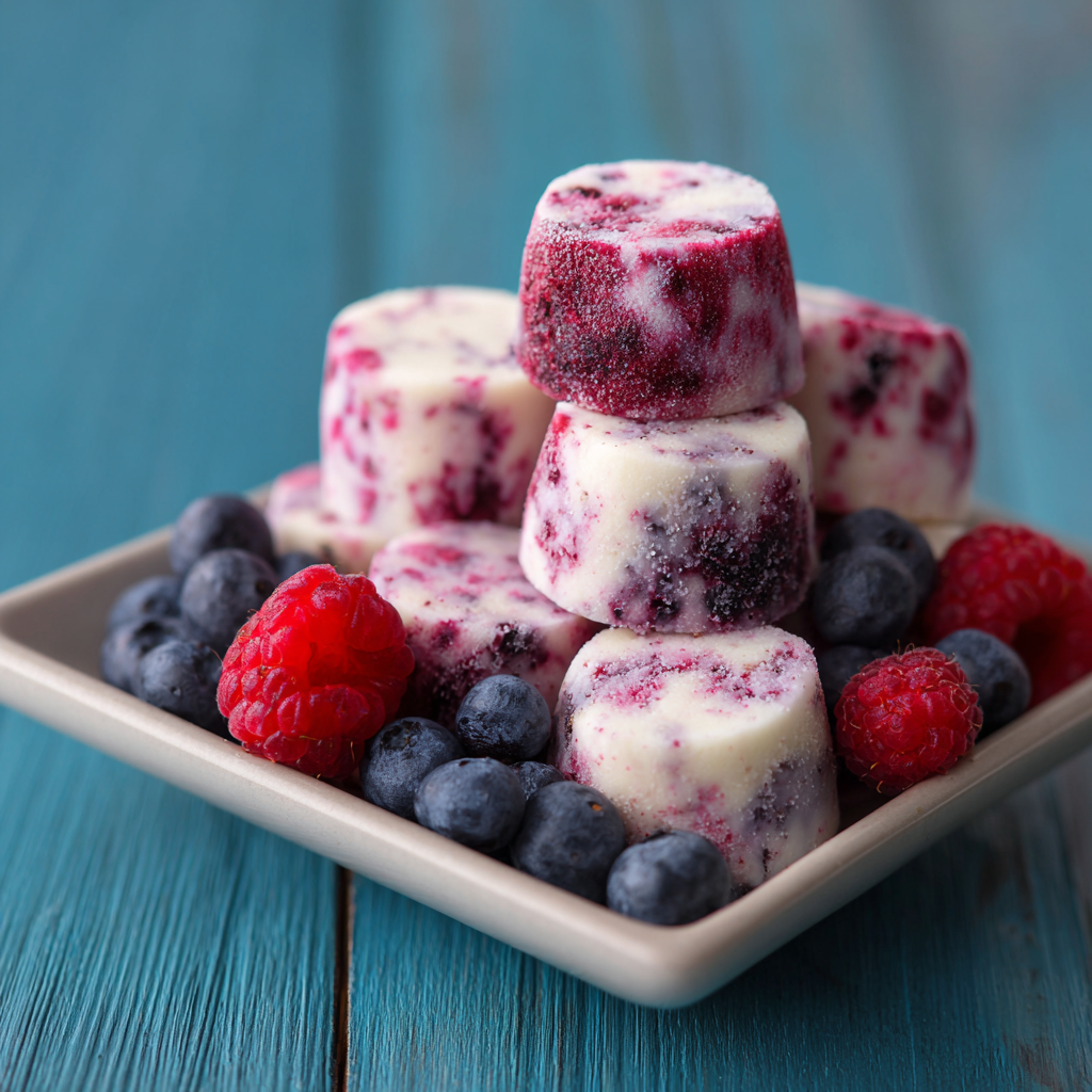 Frozen Yogurt Berry Bites Recipe - Recipe Image
