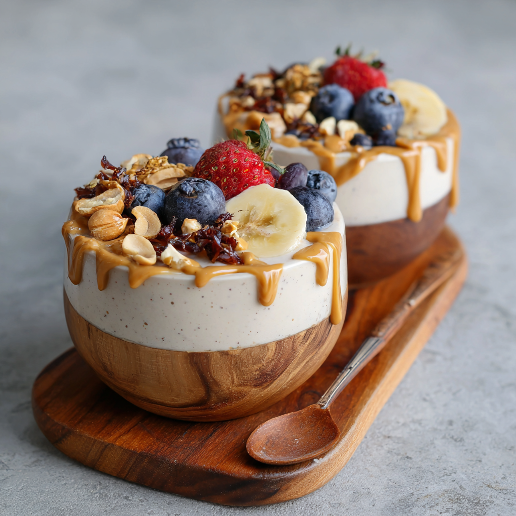 Peanut Butter Yogurt Bowls & Pots Recipe - Recipe Image