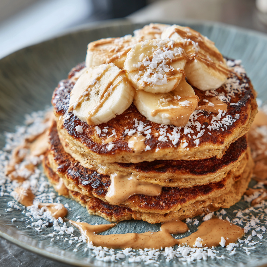 Flourless Banana & Protein Powder Pancakes Recipe - Recipe Image