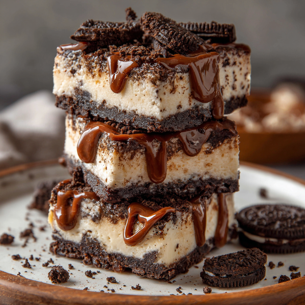 No-Bake Oreo Bars Recipe - Recipe Image