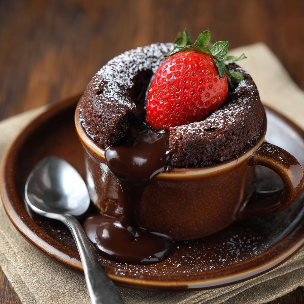 Chocolate Lava Mug Cake Recipe - Recipe Image