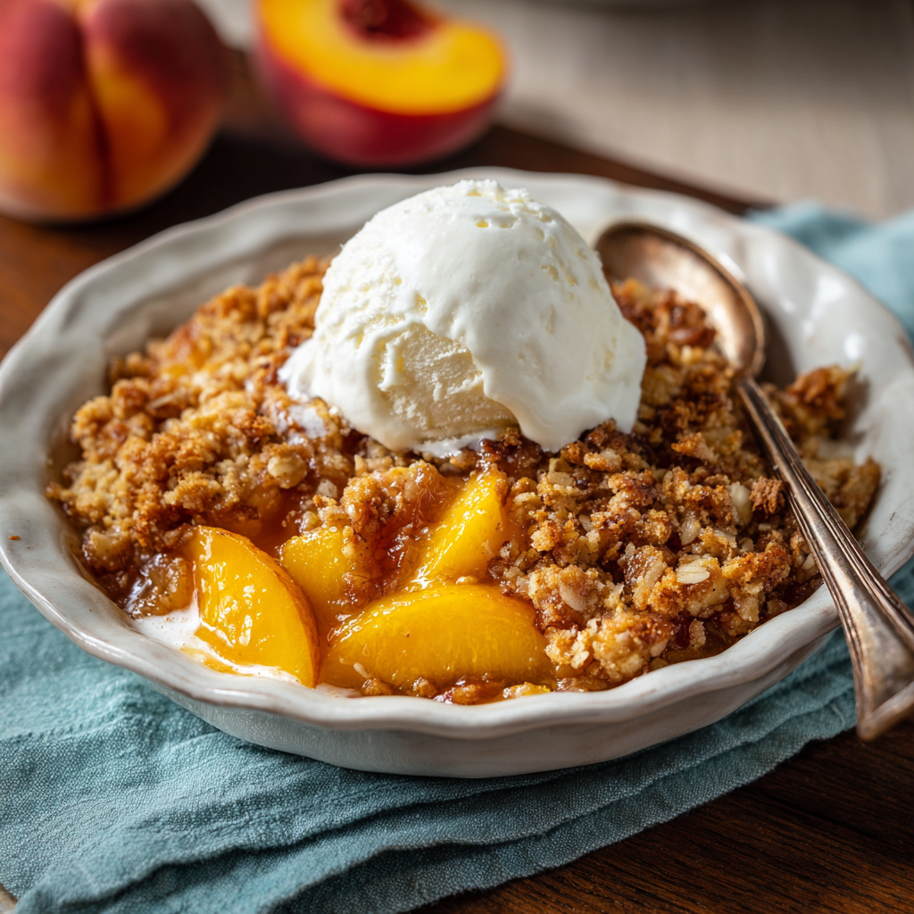 Peach Crumble Recipe - Recipe Image