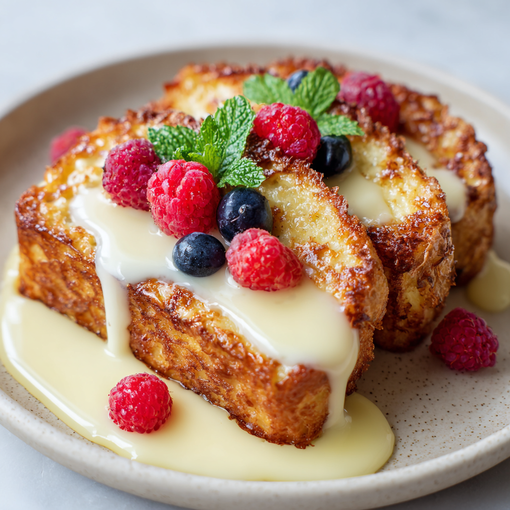 Custard Yogurt Toast Recipe - Recipe Image