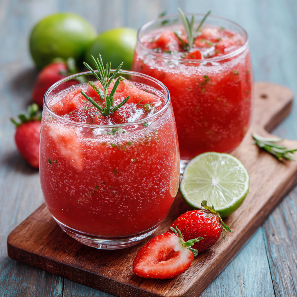 Strawberry Watermelon Breeze Recipe - Recipe Image
